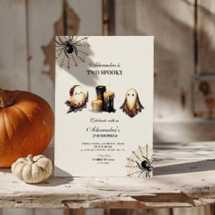 Vintag Gothic Spooky Halloween 2. Geburtstag Einladung