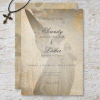 Vintag Gothic Stone Angel Wedding