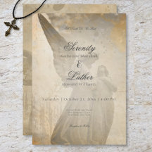 Vintag Gothic Stone Angel Wedding