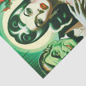 Vintag Gothic Vampire Woman Seidenpapier (Ausschnitt)