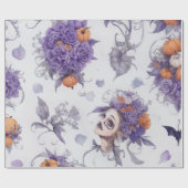Vintag gotische Halloween Geschenkpapier (Flach)