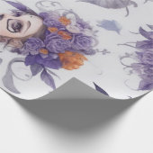 Vintag gotische Halloween Geschenkpapier (Ecke)