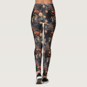 Vintag Gotische Liebhaber des Blumenromantischen S Leggings (Rückseite)