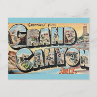 Vintag Grand Canyon Grußkarte