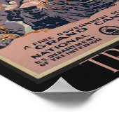 Vintag Grand Canyon Natal Park Travel Poster (Ecke)