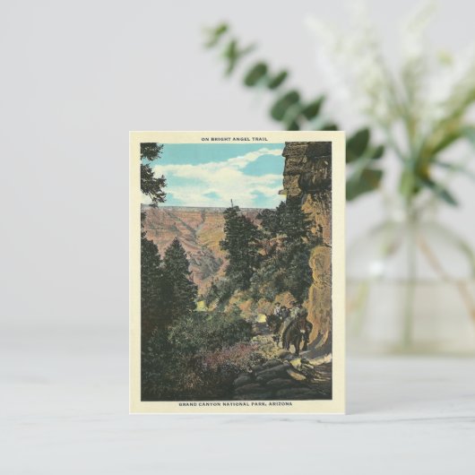 Vintag Grand Canyon Postkarte (Stehend Vorderseite)