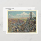 Vintag Grand Canyon Postkarte (Vorne/Hinten)