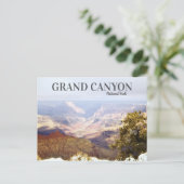 Vintag Grand Canyon Retro Reisen Landschaftliche W Postkarte (Stehend Vorderseite)