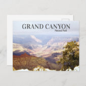 Vintag Grand Canyon Retro Reisen Landschaftliche W Postkarte (Vorne/Hinten)