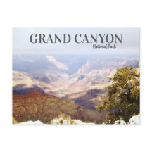 Vintag Grand Canyon Retro Reisen Landschaftliche W