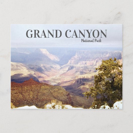 Vintag Grand Canyon Retro Reisen Landschaftliche W Postkarte (Vorderseite)