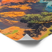 Vintag Grand Canyon Travel Poster (Ecke)