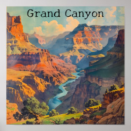 Vintag Grand Canyon Travel Poster