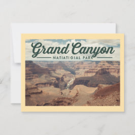 Vintag Grand Canyon Travel Postkarte
