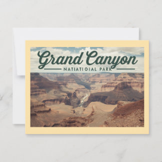 Vintag Grand Canyon Travel Postkarte