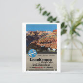 Vintag Grand Canyon Travel Postkarte (Stehend Vorderseite)