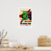 Vintag Grand Tour Solar System Travel Poster (Küche)
