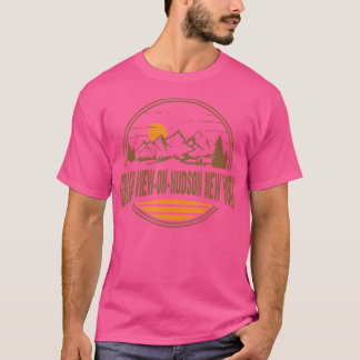 Vintag Grand View-On-Hudson New York Mountain Hik T-Shirt