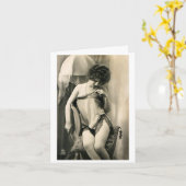 Vintag - Granny Panties, Karte (Gelbe Blume)