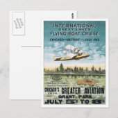 Vintag Grant Park Chicago Postkarte (Vorne/Hinten)