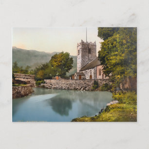 Vintag Grasmere Cumbria England Postkarte