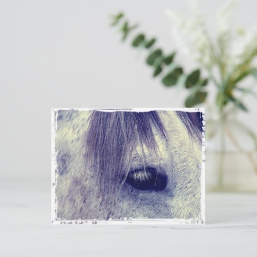 Vintag Grau Postkarte (Stehend Vorderseite)