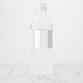Vintag-graugestrichen Wasserflaschenetikett (Rückseite)