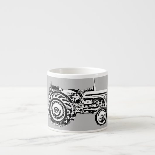 Vintag-Grauschnecke Espressotasse (Vorderseite)