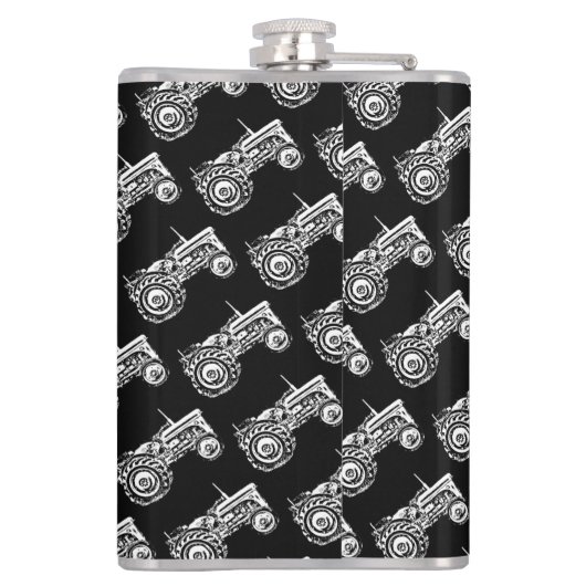 Vintag-Grauschnecke Flachmann (Rückseite)