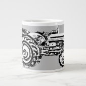 Vintag-Grauschnecke Jumbo-Tasse (Vorderseite)