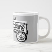 Vintag-Grauschnecke Jumbo-Tasse (Rechts)