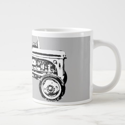 Vintag-Grauschnecke Jumbo-Tasse (Rechts)