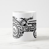 Vintag-Grauschnecke Jumbo-Tasse (Vorderseite)