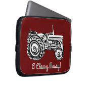 Vintag-Grauschnecke Laptopschutzhülle (Vorne Rechts)