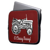 Vintag-Grauschnecke Laptopschutzhülle (Vorderseite Links)