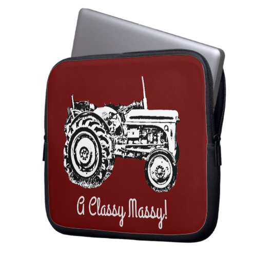 Vintag-Grauschnecke Laptopschutzhülle (Vorderseite Links)