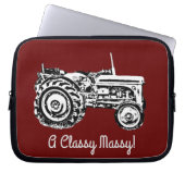 Vintag-Grauschnecke Laptopschutzhülle (Vorderseite)