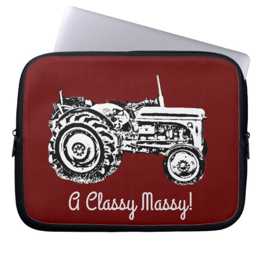 Vintag-Grauschnecke Laptopschutzhülle (Vorderseite)