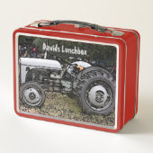 Vintag-Grauschnecke Metall Brotdose (Rückseite)