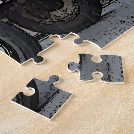 Vintag-Grauschnecke Puzzle (Seite)