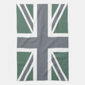 Vintag-Gray Classic Union Jack British(UK) Flag Geschirrtuch (Vertikal)
