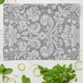 Vintag Gray Damask Handtuch (Gefaltet)
