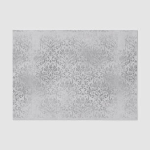 Vintag Gray Damask Seidenpapier