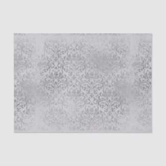 Vintag Gray Damask Seidenpapier