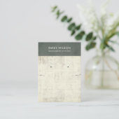 VINTAG GRAY NEWSPAPER NECKLACE EARRING DISPLAY BU VISITENKARTE (Stehend Vorderseite)