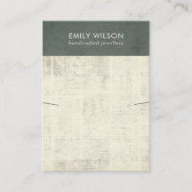 VINTAG GRAY OLD NEWSPAPER NECKLACE BAND DISPLAY B