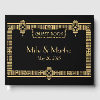 Vintag Great Gatsby Art Deco Wedding Guest Book Gästebuch