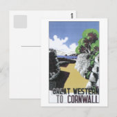 Vintag Great Western Cornwall Postkarte (Vorne/Hinten)