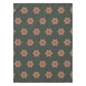 Vintag Green Christmas Holly Celtic Star Pattern Tischdecke (Vorderseite)