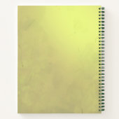 Vintag Green Floral Heart School Notebook Notizblock (Rückseite)